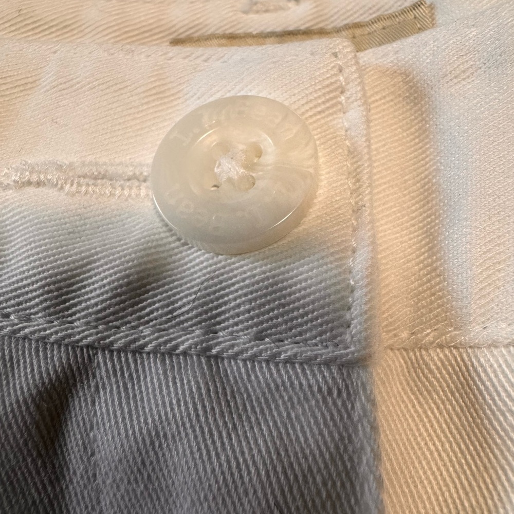 L.L. Bean White Classic Fit Trousers - Picture 5 of 6